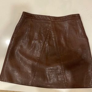 **TWO FOR $30** 🤎 ZARA Faux Leather Mini Skirt 🤎